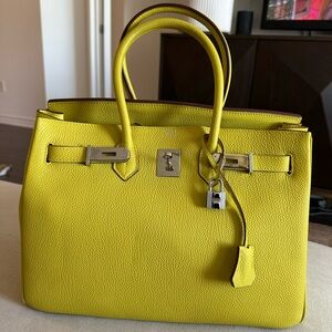 Yellow Leather Handbag